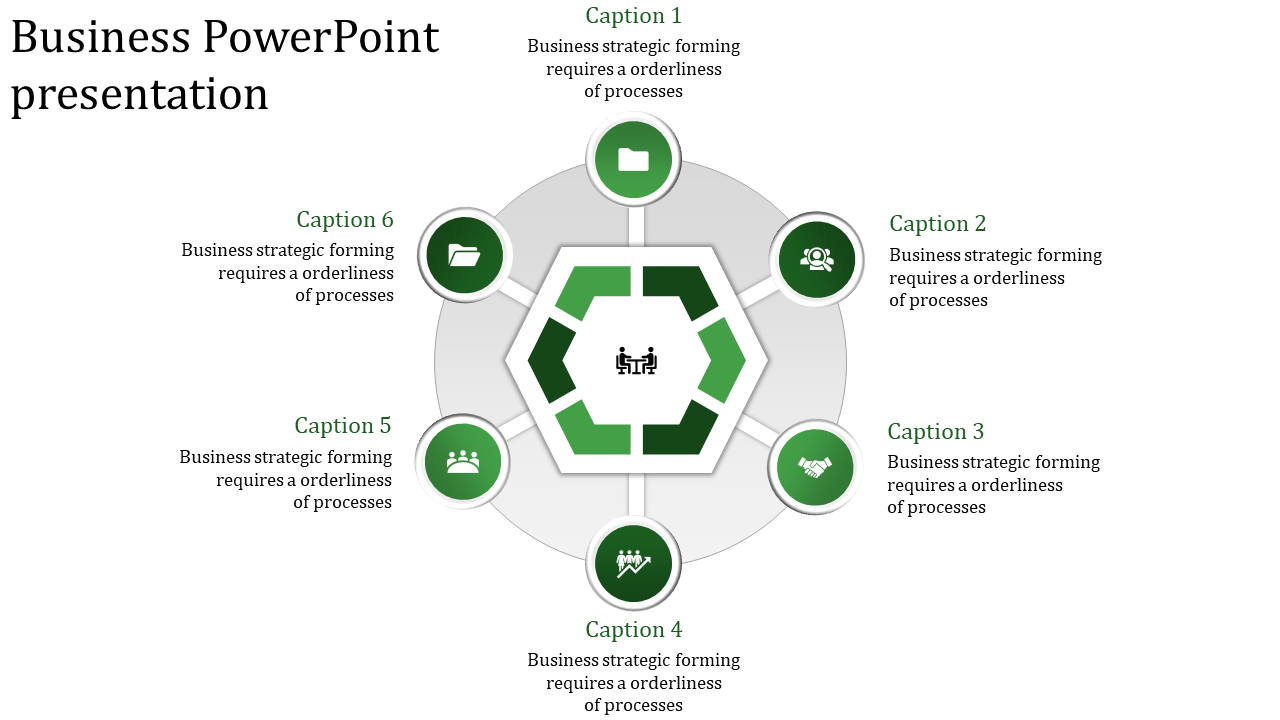 business powerpoint presentation-green